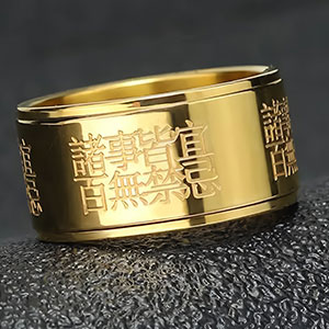 حلقات بالليزر على المعدن